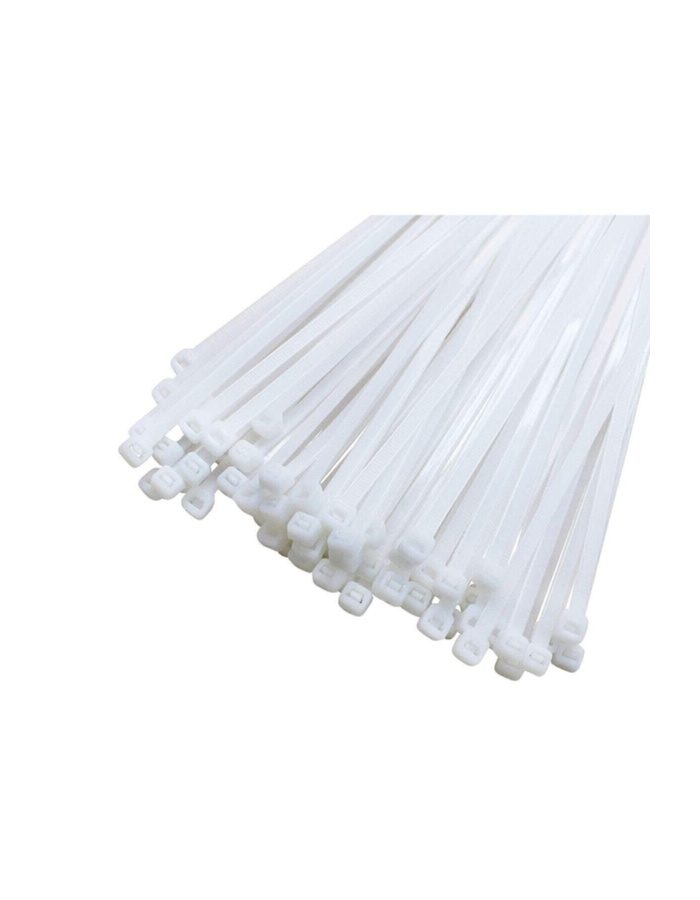 Kablo Bağı Plastik Kelepçe 4.8 X 250 mm Cırt Kelepçe Beyaz 100 Adet