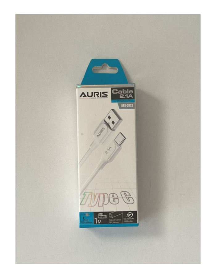 AURIS 2.1A Type-C USB Şarj Kablosu ARS-CB32 - 1 Metre