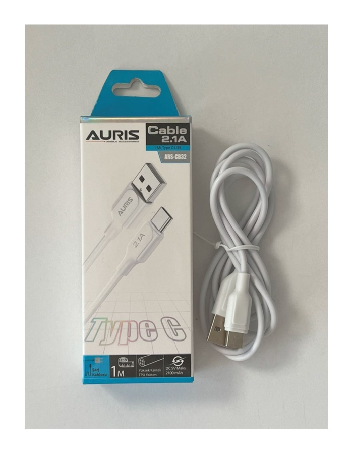 AURIS 2.1A Type-C USB Şarj Kablosu ARS-CB32 - 1 Metre