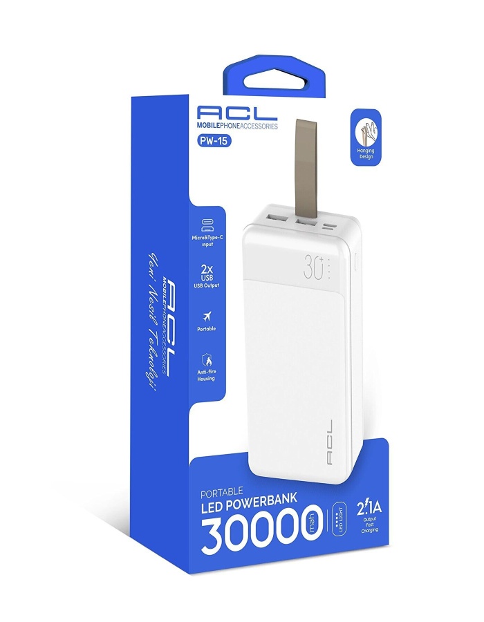 Pw-15 Led Göstergeli 30.000 Mah Taşınabilir Şarj Aleti