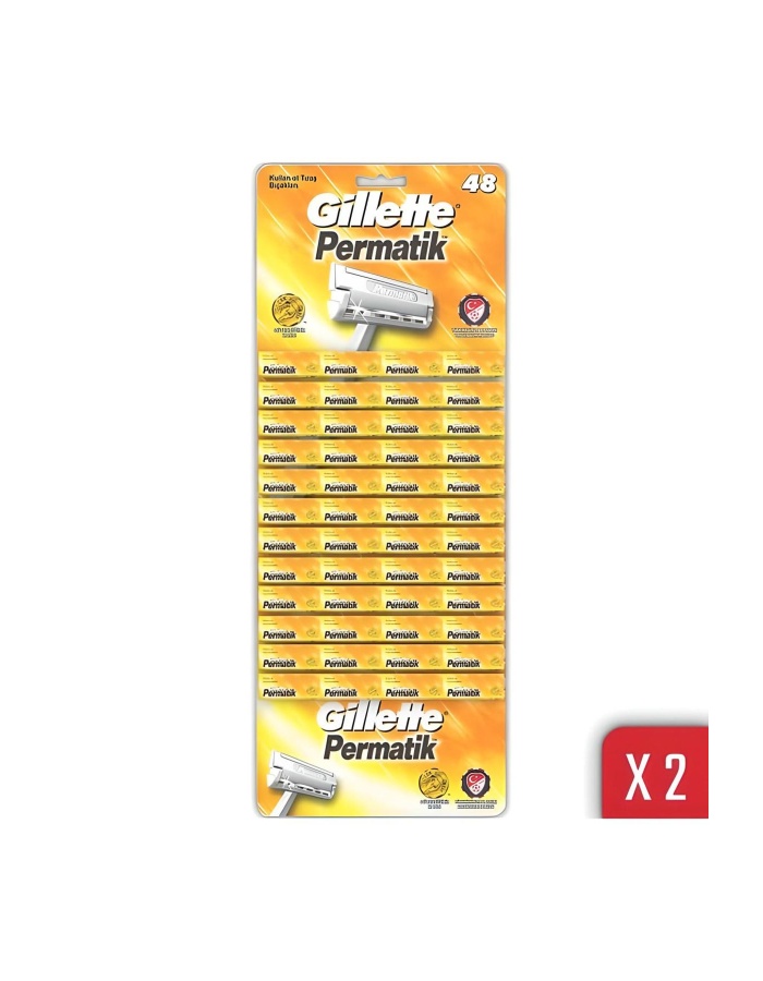 Gilette Permatik 48x2 96 Tıraş Bıçağı