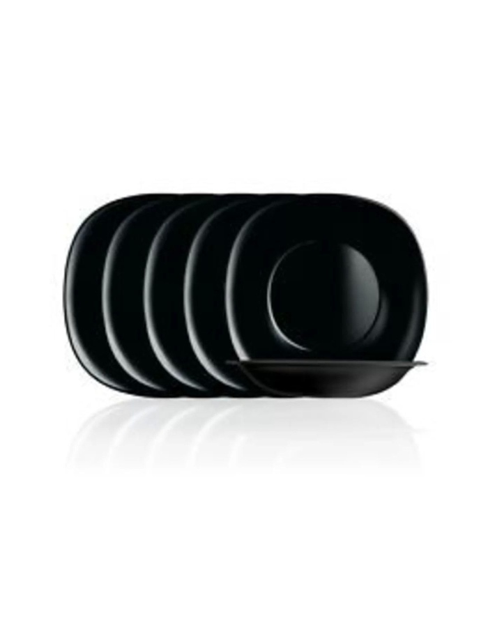 Carine Noir Siyah Pasta Tabağı 19cm 6lı Set