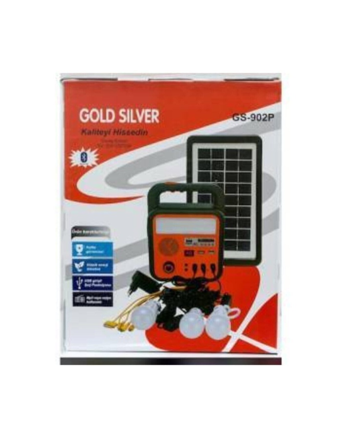 Gold Silver Gs-902p Güneş Enerjili Ev Işık Sistemi (YENİ ÜRÜN)