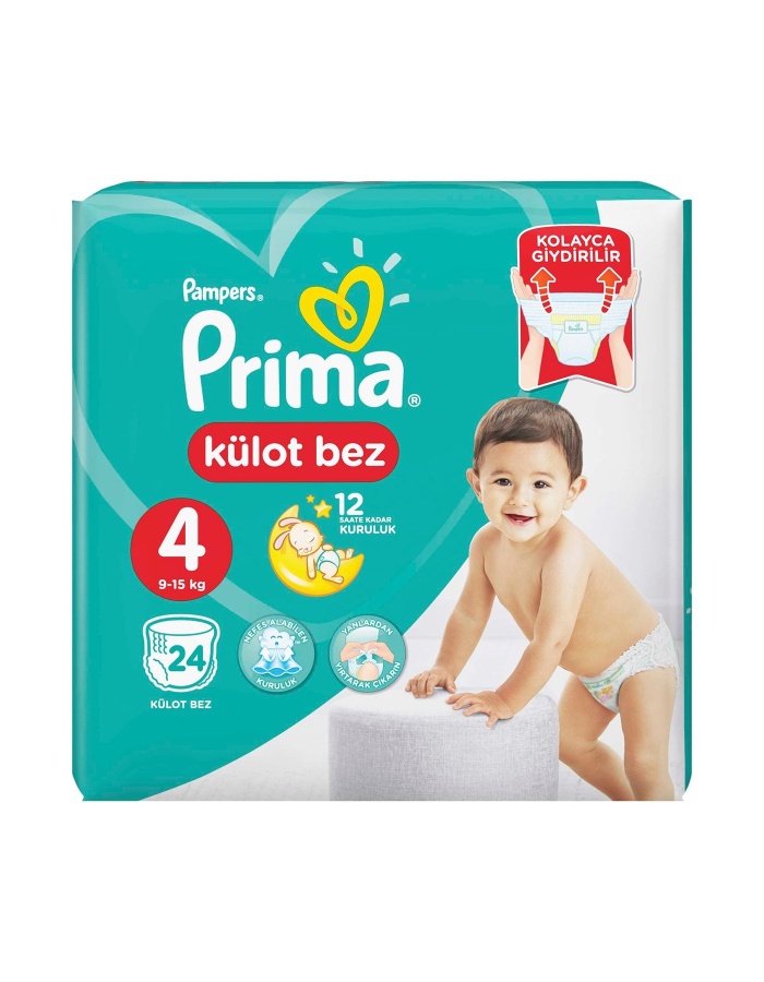 Külot Bebek Bezi 4 Beden Maxi Tekli Paket 24 Adet