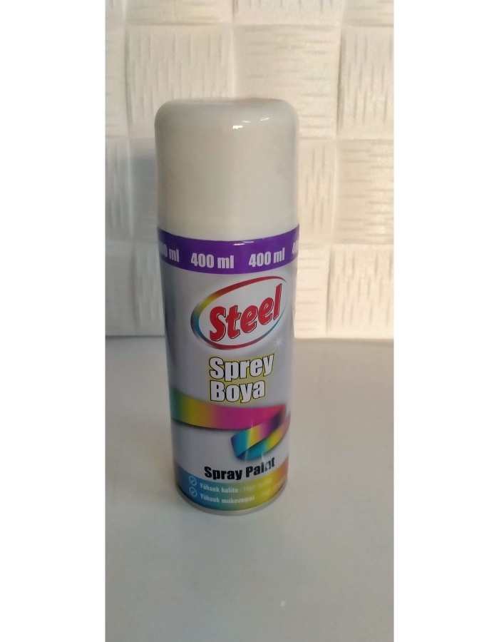 Steel Sprey Boya (beyaz) 400 Ml.