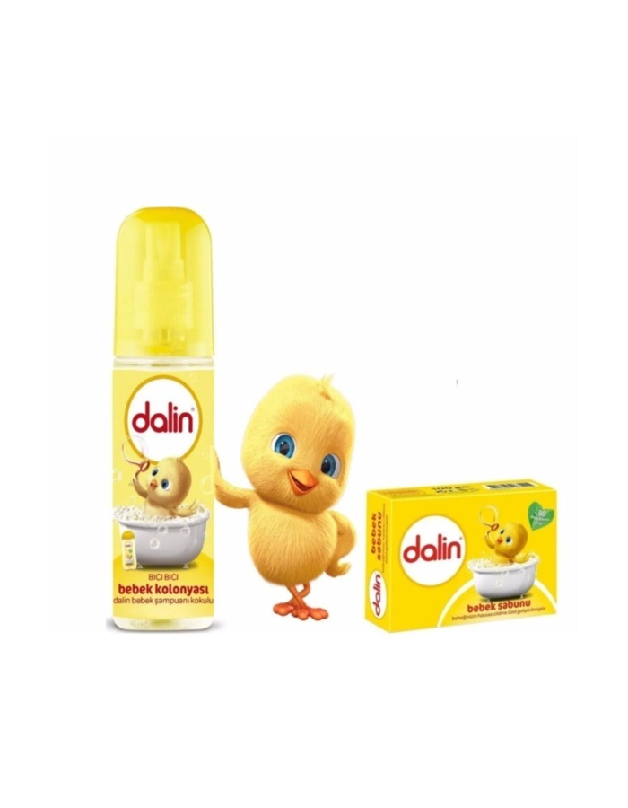 DALİN bebek kolonyası bıcı bıcı kokusu kolonya 150 ml bebek sabunu 2 si bir arada 100 ml