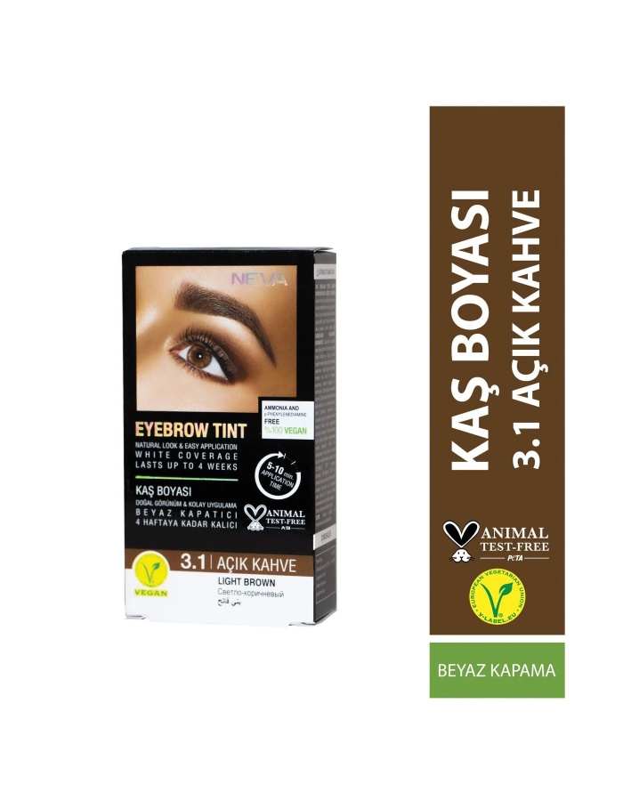 Eyebrow Tınt Kaş Boyası 15ml (vegan) 3.1 Açık Kahve