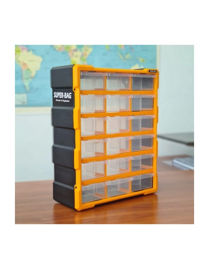 Asr-6002 Mono Blok Çekmeceli Organizer 18li