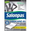 Salonpas Lidocaine 4% Pain Relieving Gel Patch 6 Adet