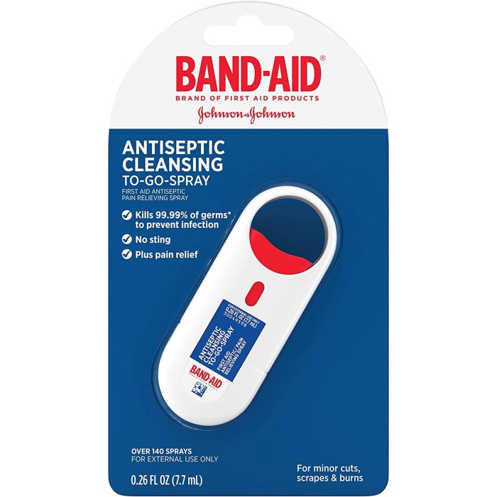 Band Aid Antiseptic Cleansing To Go Spray 7,7 mL.