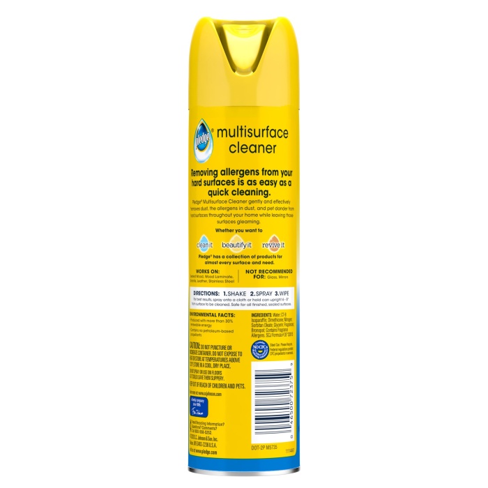 Pledge Multisurface Dust & Allergen Lemon 274 Gr.