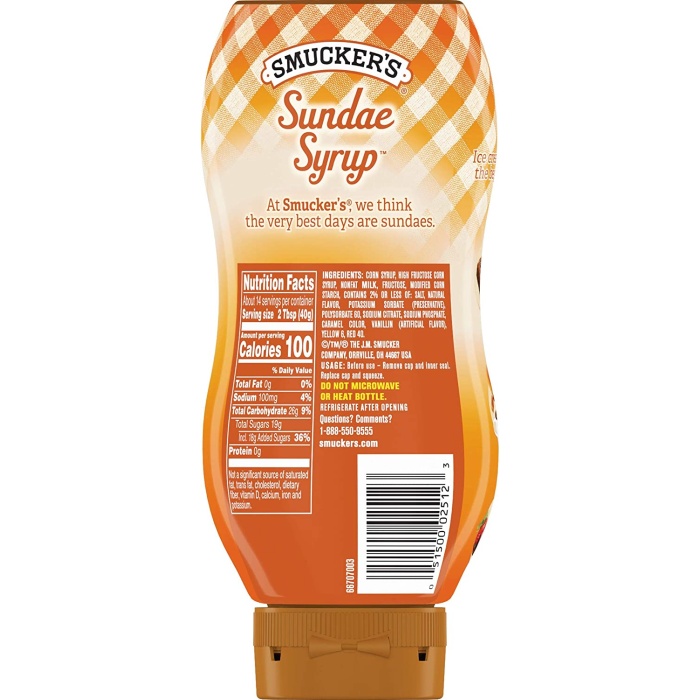 Smuckers Sundae Syrup Caramel 567 Gr.