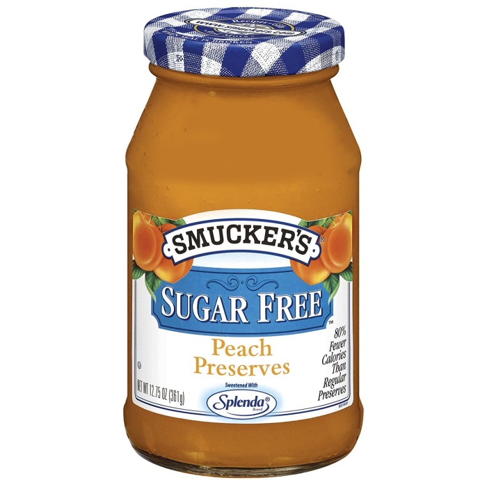 Smcukers Sugar Free Peach Preserves 361 Gr.