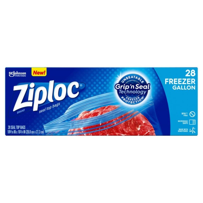 Ziploc Çift Kilitli Buzdolabı Poşeti 28 Adet