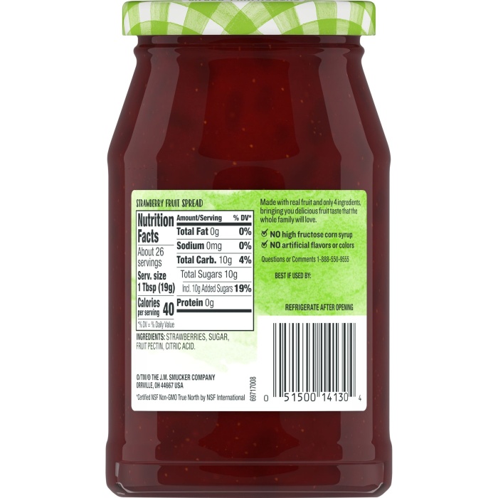 Smuckers Naturel Strawberry Reçel 489 Gr.