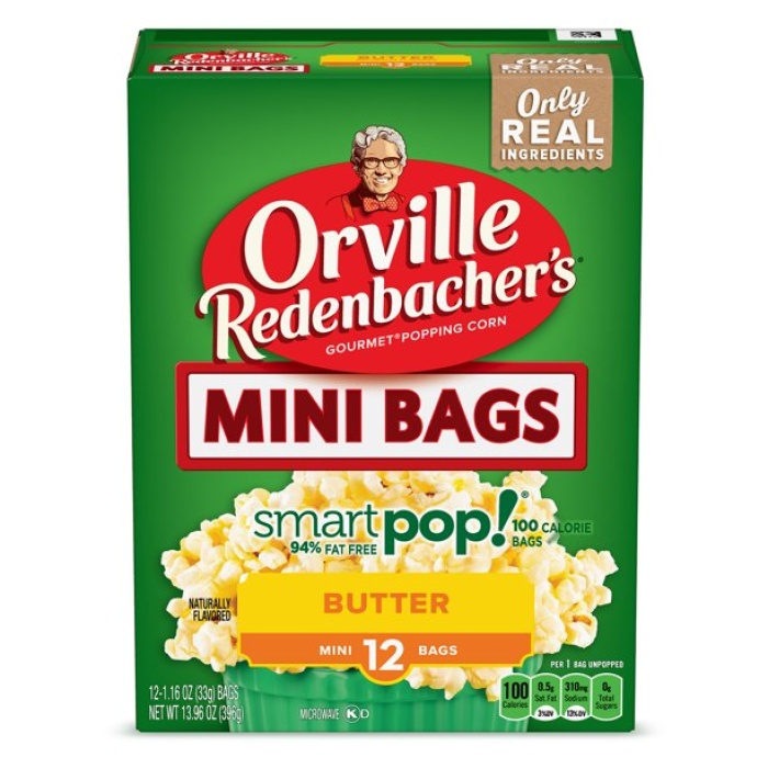 Orville Redenbachers Mini Bags Smart Pop 12 Adet 396 Gr.