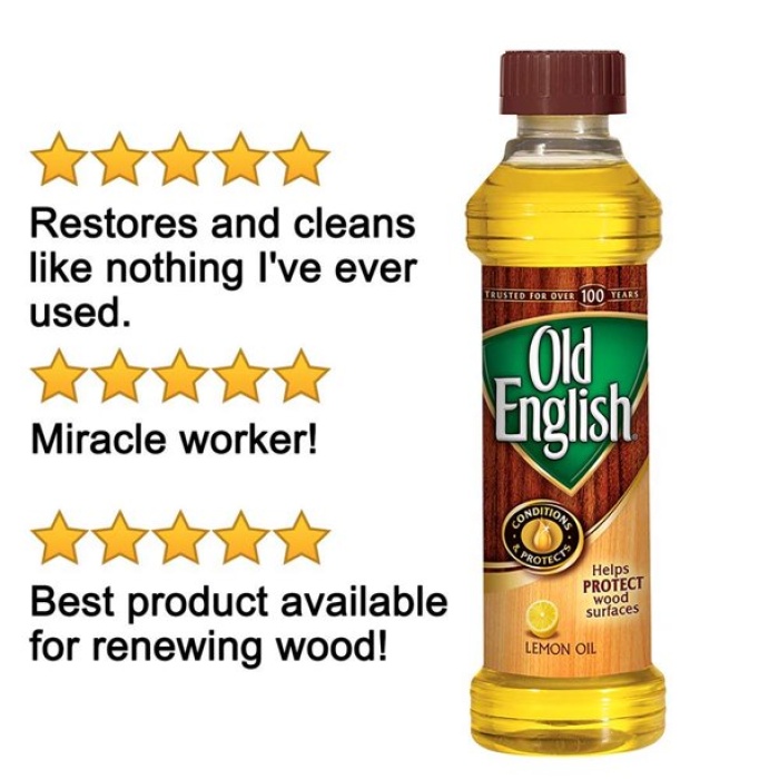 Old English Lemon Oil 473 mL.