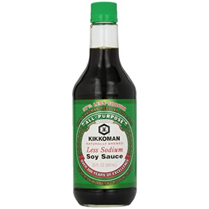 Kikkoman Less Sodium Soy Sauce 591 mL.