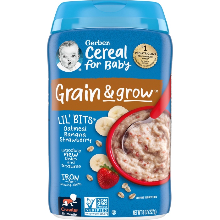 Gerber Oatmeal Iron Banana Strawbrry 227 Gr.