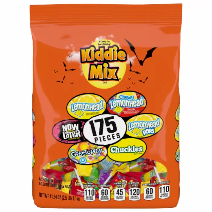 Kiddie World Kiddie Mix Halloween Pack 175 Pieces Candy