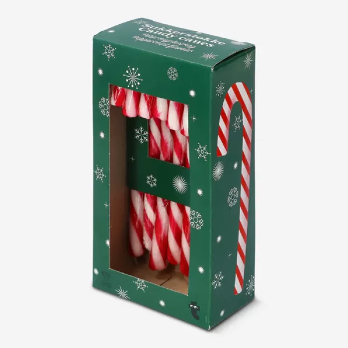 Sukkerstokke Candy Canes Peppermint Flavour 8 adet