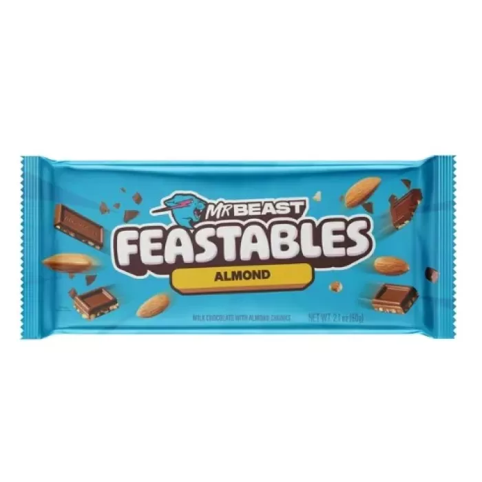 Mr Beast Feastables Almond Chocolate  60 gr