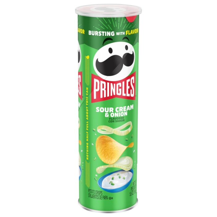 Prıngles Sour Cream&0nıon Flavored Con Sabbor 158 gr