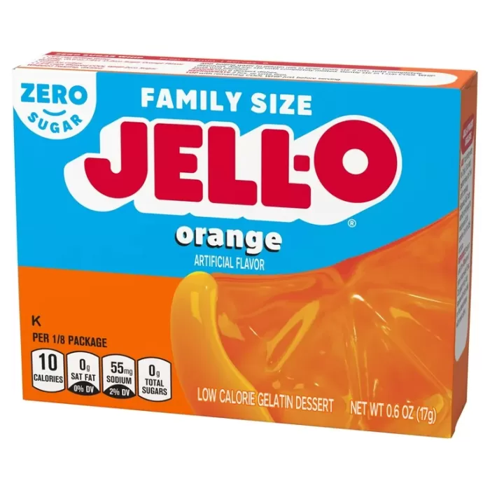 Jell-o Orange Artıfıcıal Flovor Famıly Sıze Zero Sugar 17 gr