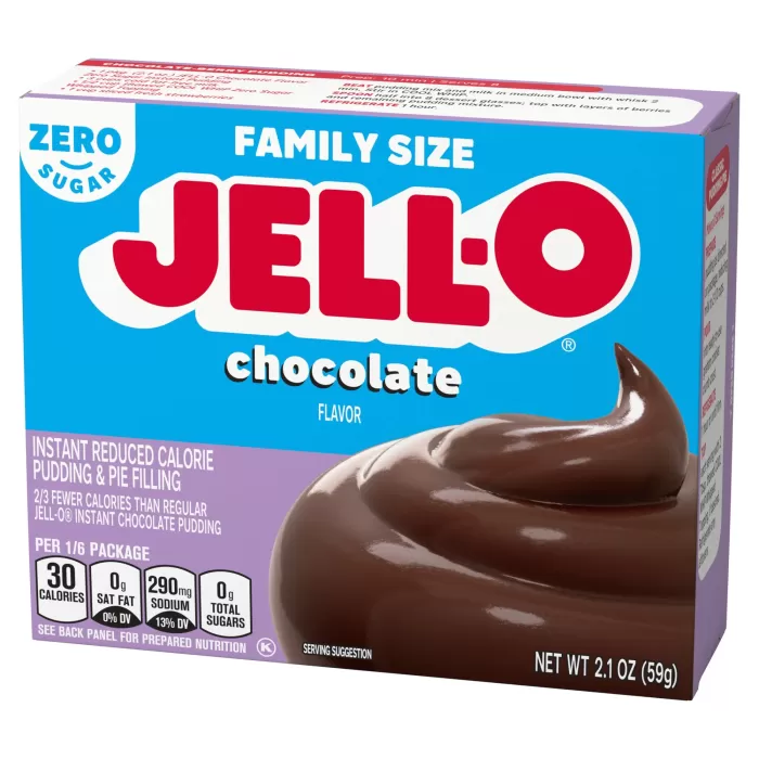 Jell-O Chocolate Puding Zero Sugar 59 Gr.