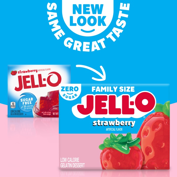 Jell-o Strawberry Artıfıcıal Flovor Famıly Sıze Zero Sugar 17 gr.