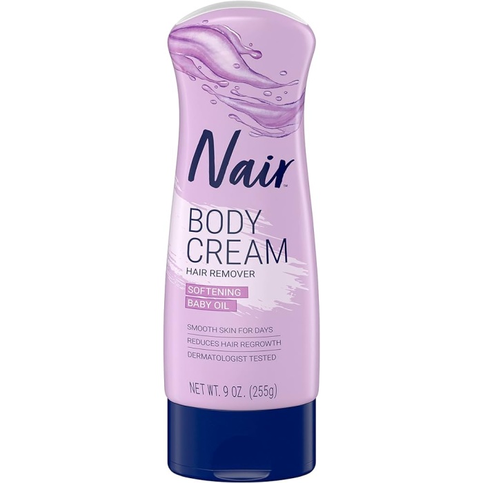 Nair Body Cream Hair Remover Softenıng Baby Oıl Smooth Skın For Days 255 gr