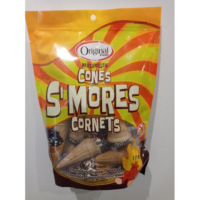 Original Foods Marshmallow Cones Smores Cornets Candy 115 gr