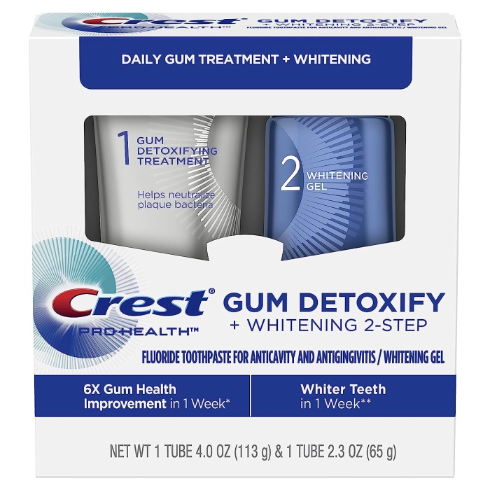 Crest Gum Detoxıfy Pro Health Whıtenıng 2-Step Diş Beyazlatma Seti  113gr+65gr