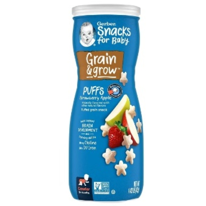 Gerber Puffs Strawberry Apple Atıştırmalık 42 gr