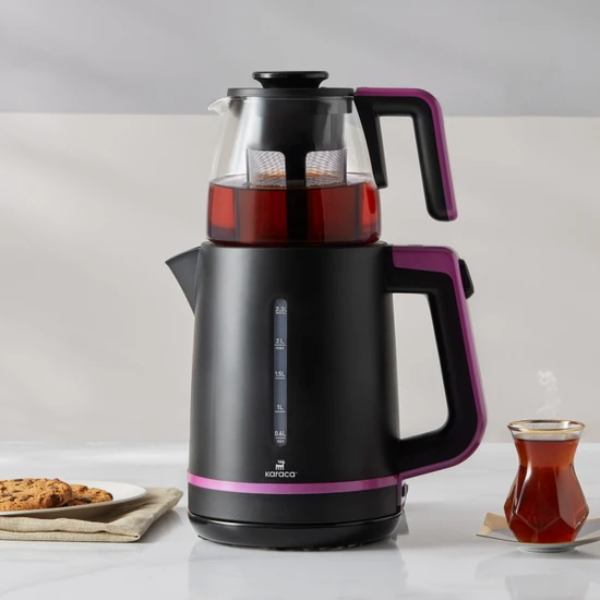 Karaca Maxi Tea XL 2in1 Cam Demlikli Çay Makinesi ve Kettle