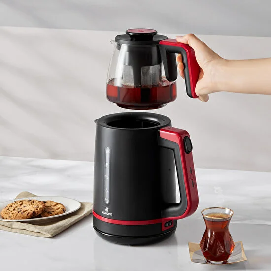 Karaca Maxi Tea XL 2in1 Cam Demlikli Çay Makinesi ve Kettle