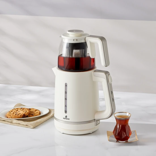 Karaca Maxi Tea XL 2in1 Cam Demlikli Çay Makinesi ve Kettle