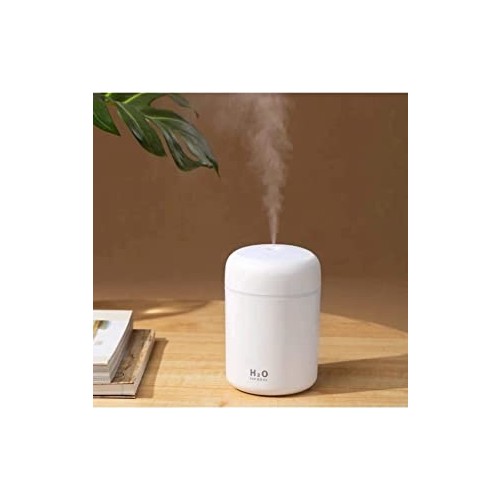 H2O Humidifier 300 ml Ulrasonik Hava Nemlendirici Buhar Makinesi ve Aroma Difüzörü H2O