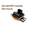 25A MOSFET modülünün DIN rayına montajı