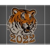 Tiger 2022. Katmanlar halinde tek katmanda üç renk.