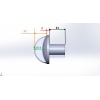 gaz sobası kolu Darina GM442 008 stl+solidworks