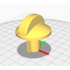 gaz sobası kolu Darina GM442 008 stl+solidworks