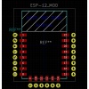 ESP-12 soketi + KiCAD evrensel kaplama alanı