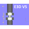 Hotend e3d v5 ve v6 için somunlu termal bariyer