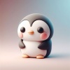 Bebek Penguen Kil Karakter Kawaii 3D Model P1137087