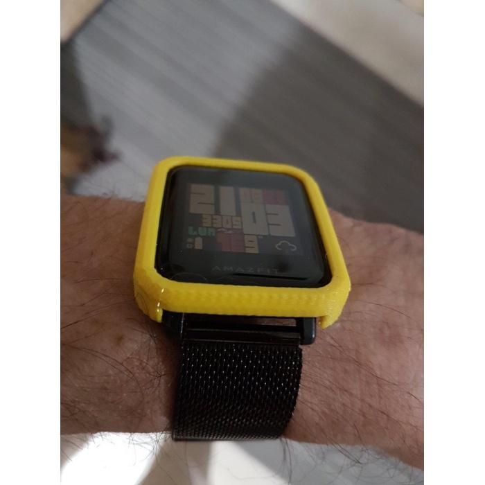 Amazfit bip Sert Plastik Kılıf Sarı 2750604