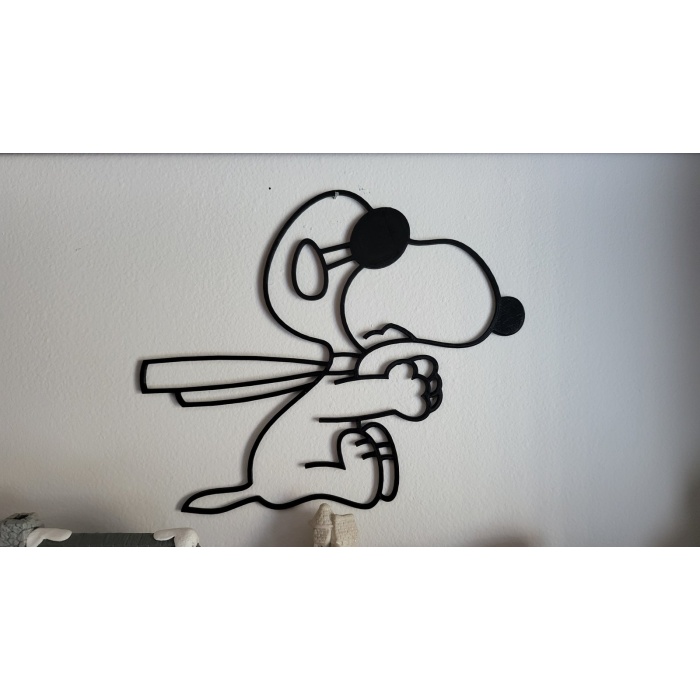 Snoopy Uçan As Duvar Sanatı T5561876