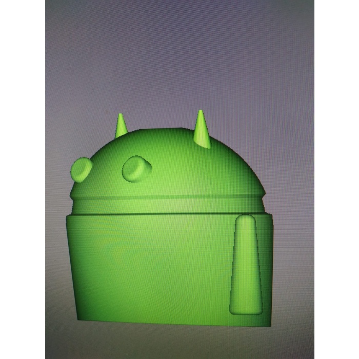 Android simgesi biçimindeki çekme çubuğu topunun kapağı