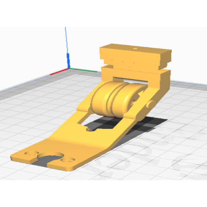 Filtre ve filament tutucunun 3 boyutlu modeli