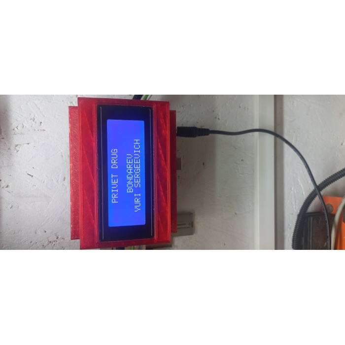 LCD 2004 I2C ekran ve DIN rayında Arduino uno için plastik muhafaza.